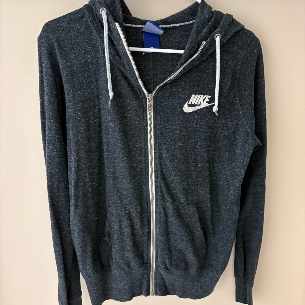Nike Women's Black Zip-Up Hoodie
